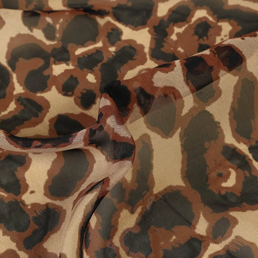 Multicolor Women's Street Leopard Print Scarf